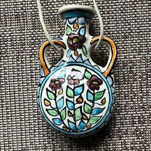 Handcrafted Floral Ceramic Vase